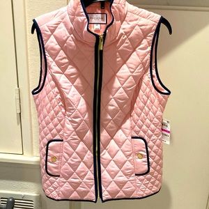 NWT-FINAL PRICE- was $17, now $15, Charter Club pink quilted zippered vest